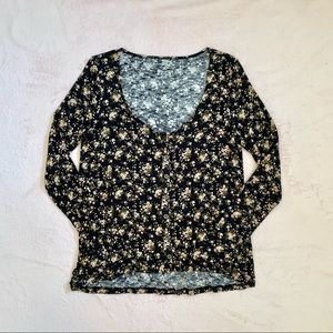 AE Floral Long Sleeve Shirt